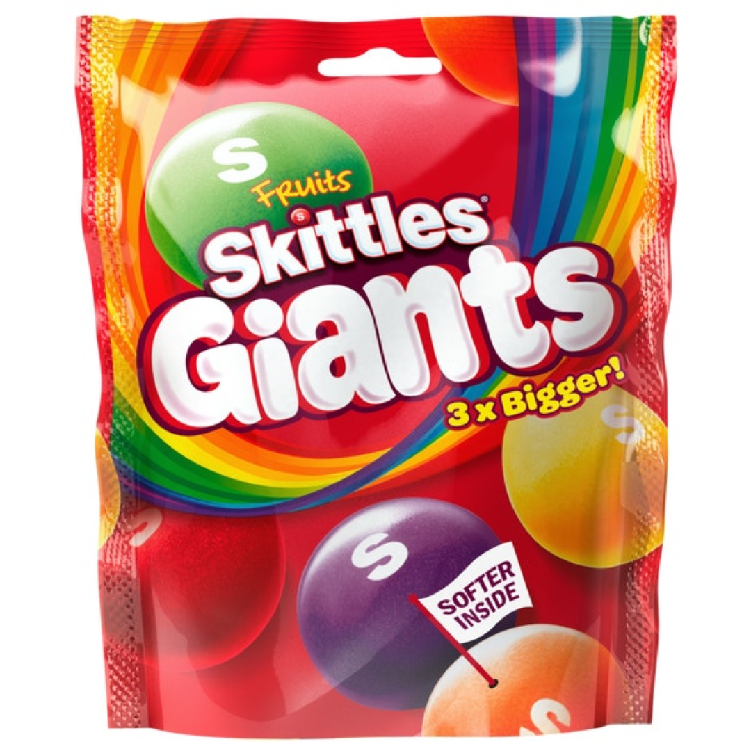 SKITTLES GIANTS FRUITS BAG 141G